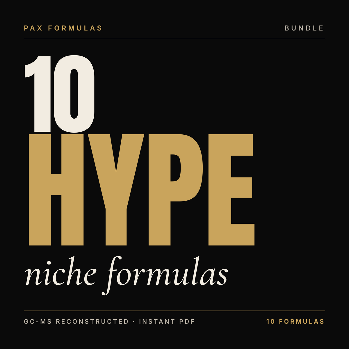 Pack 10 HYPE Niche Formulas