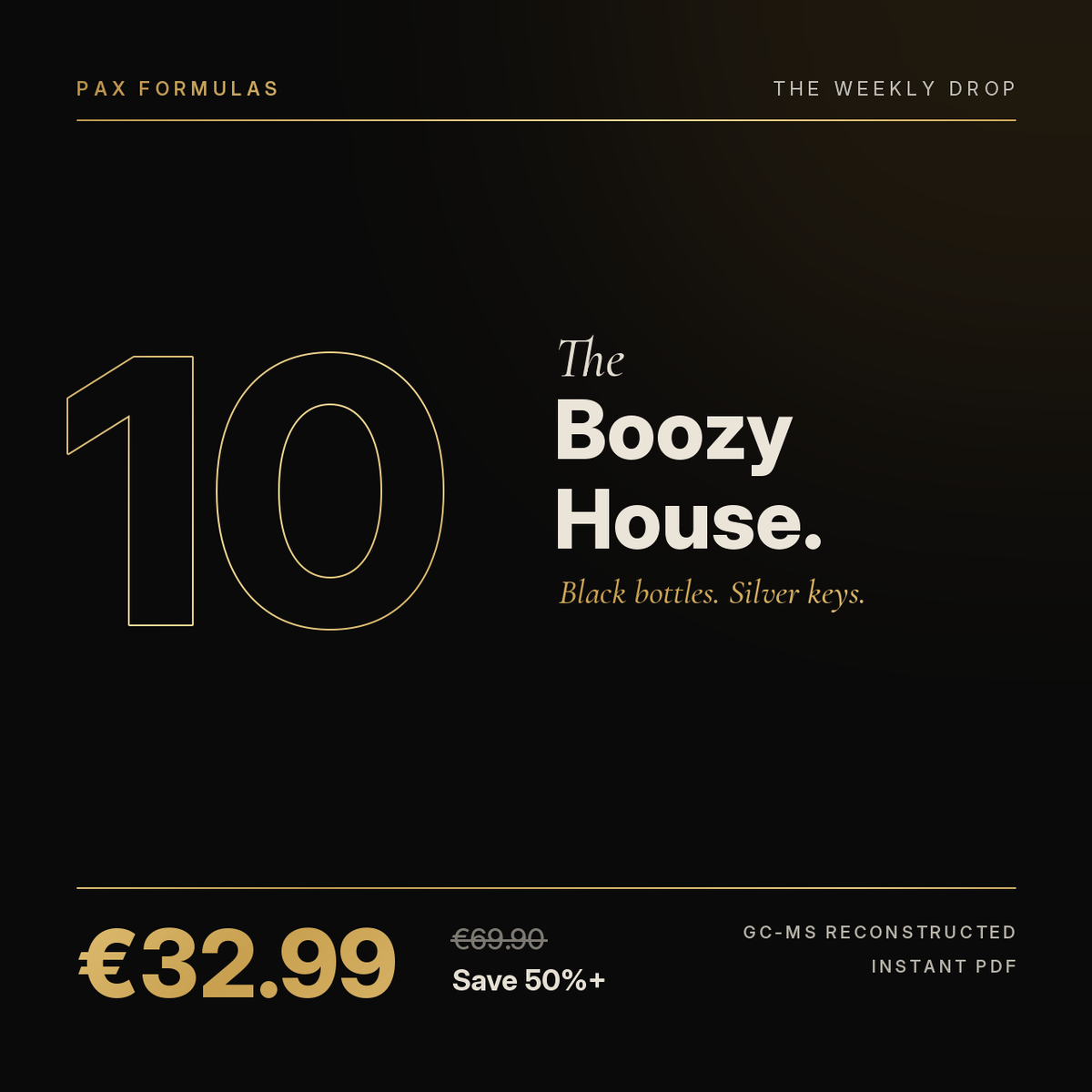 Pack 10 Formulas from the boozy house 🥃